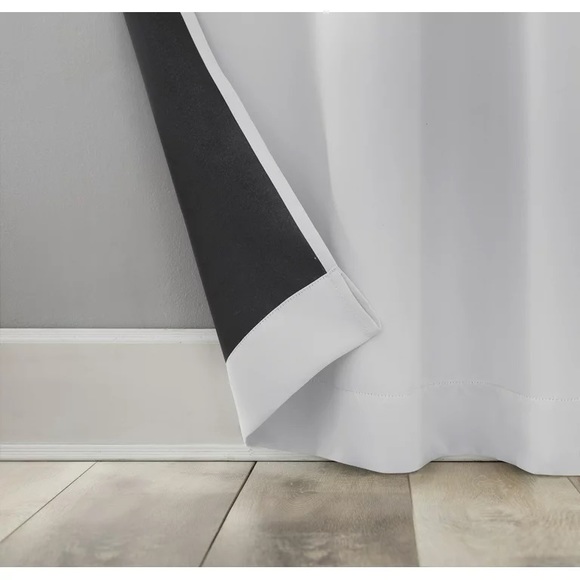 Sun Zero Blackout Rod Pocket Curtain Panels (4) White 37”Wx63”L - Picture 4 of 4